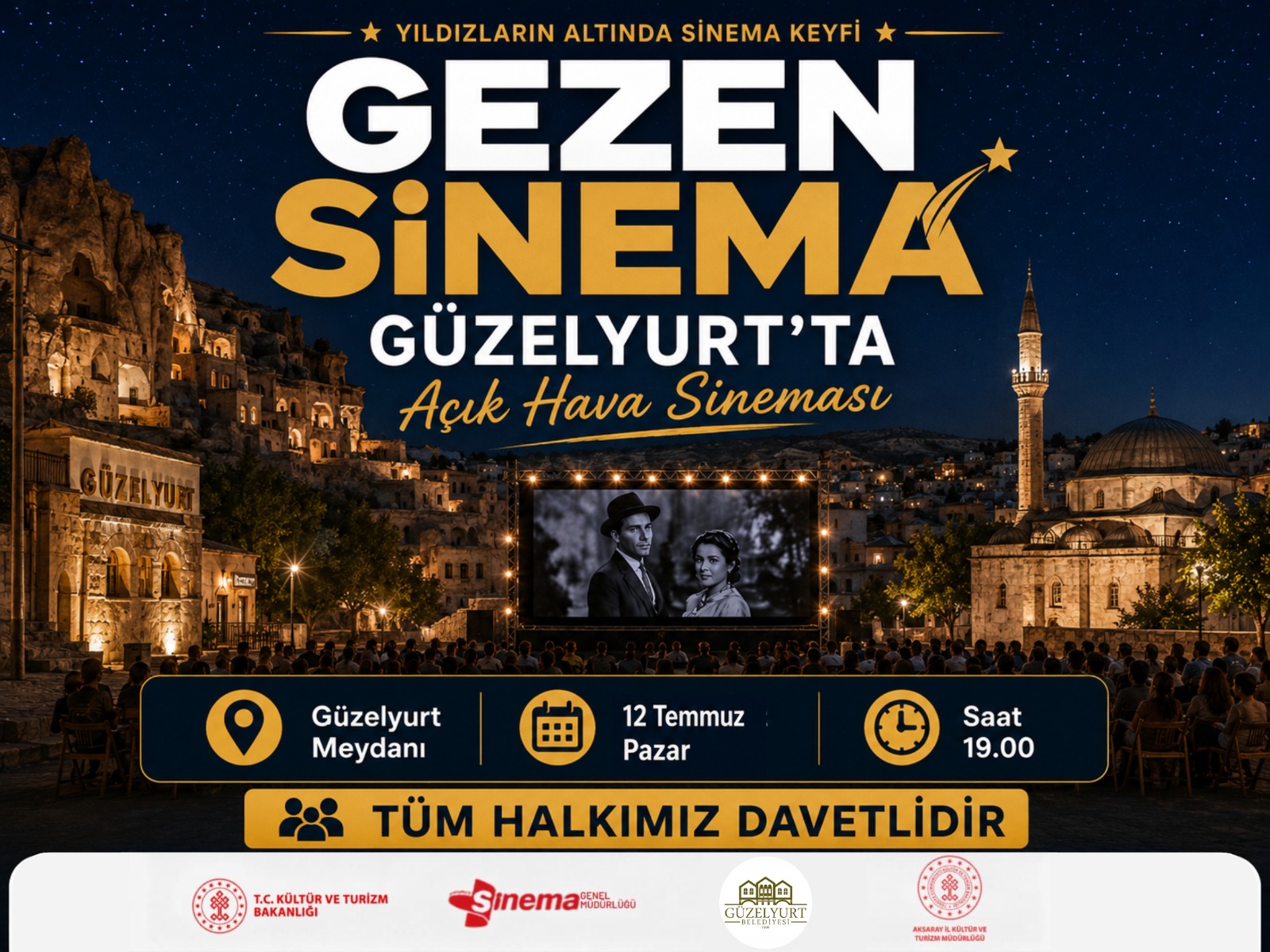 Gezen Sinema Güzelyurt'ta Açık Hava Sineması